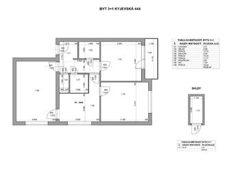 Prodej bytu 3+1 v družstevním vlastnictví 77 m², Hradec Králové