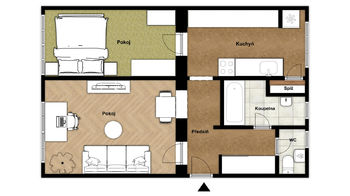 Prodej bytu 2+1 v osobním vlastnictví 65 m², Smržovka