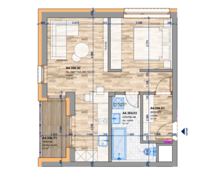 Pronájem bytu 2+kk v osobním vlastnictví 44 m², Zlín