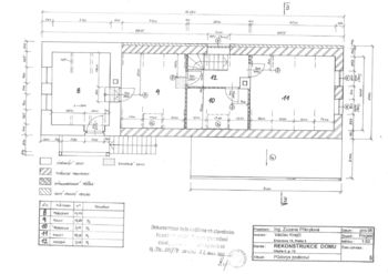 Půdorys podkroví - Prodej domu 140 m², Hředle