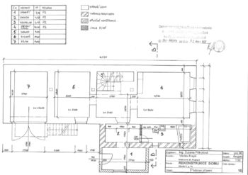 Půdorys přízemí - Prodej domu 140 m², Hředle