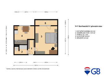 byt 1+1 - Prodej bytu 1+1 v osobním vlastnictví 37 m², Brno