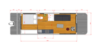 Prodej mobilheimu / houseboatu 25 m², Lhotka nad Labem