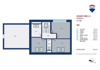 Prodej bytu 4+kk v osobním vlastnictví 194 m², Hostěnice