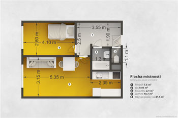 Prodej bytu 2+kk v osobním vlastnictví 45 m², Praha 4 - Chodov