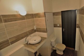 Koupelna s WC - Pronájem bytu 2+1 v družstevním vlastnictví 64 m², Krupka