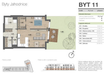 Prodej bytu 2+kk v osobním vlastnictví 72 m², Praha 9 - Hostavice