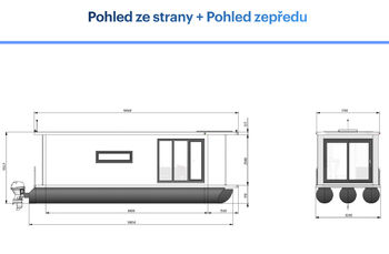 Prodej mobilheimu / houseboatu 25 m², Lhotka nad Labem