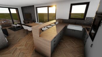 Vizualizace interiér - Prodej pozemku 481 m², Břeclav