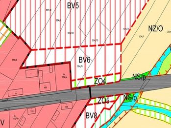 Z územního plánu obce ... - Prodej pozemku 985 m², Hořesedly