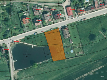 Katastrální mapa. - Prodej pozemku 1682 m², Borovany