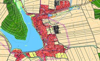 V územním plánu jsou tyto pozemky určeny k zástavbě. - Prodej pozemku 1682 m², Borovany