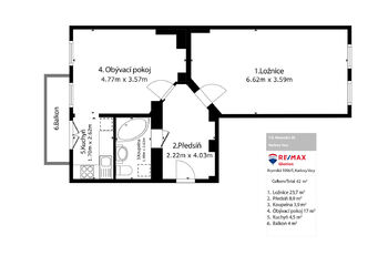 Prodej bytu 2+kk v osobním vlastnictví 49 m², Karlovy Vary