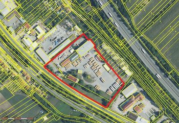 Katastrální mapa - Prodej jiných prostor 29126 m², Hustopeče