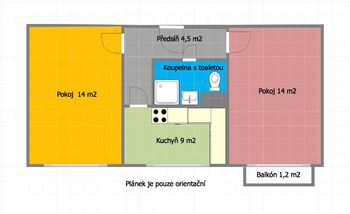 Prodej bytu 2+1 v osobním vlastnictví 44 m², Milovice