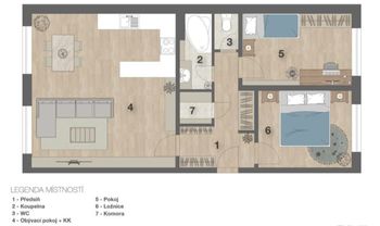 Pronájem bytu 3+kk v osobním vlastnictví 68 m², Benátky nad Jizerou