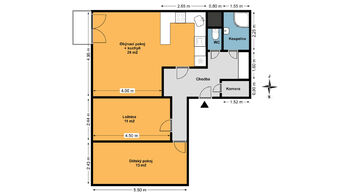 Prodej bytu 3+kk v osobním vlastnictví 69 m², Praha 6 - Dejvice