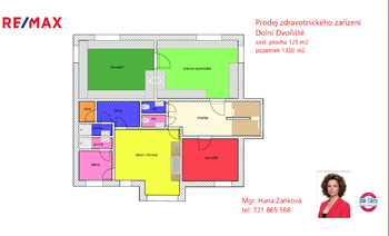 plánek 2.NP - Prodej komerčního prostoru 240 m², Dolní Dvořiště