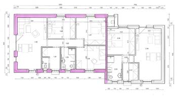 plánek - Pronájem domu 80 m², Srubec