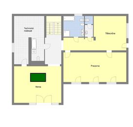 Orientační půdorys přízemí - Prodej domu 333 m², Klecany