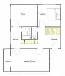 Prodej bytu 3+1 v osobním vlastnictví 73 m², Postřelmov