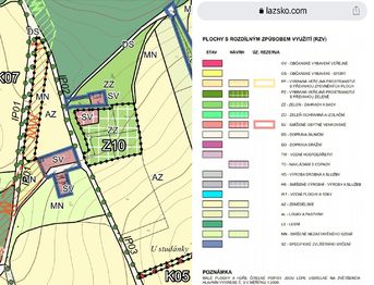 Prodej pozemku 11417 m², Lazsko