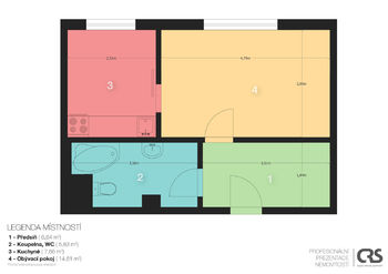 Pronájem bytu 1+1 v osobním vlastnictví 35 m², Praha 9 - Libeň