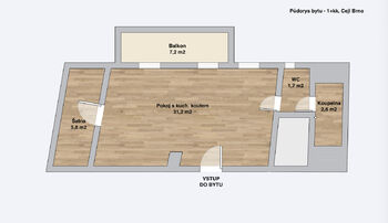 Prodej bytu 1+kk v osobním vlastnictví 42 m², Brno