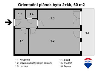 Prodej bytu 2+kk v osobním vlastnictví 60 m², Hluboká nad Vltavou