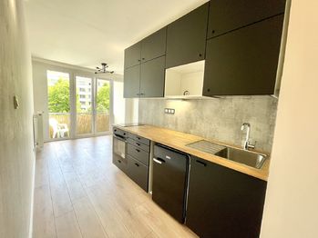 Kuchyňský kout - Pronájem bytu 1+kk v osobním vlastnictví 25 m², Strakonice