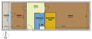 Pronájem bytu 2+kk v osobním vlastnictví 69 m², České Budějovice