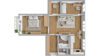 Pronájem bytu 3+kk v osobním vlastnictví 70 m², Hradec Králové