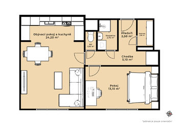 Prodej bytu 2+kk v osobním vlastnictví 55 m², Praha 3 - Žižkov