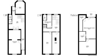 Prodej multifunkčního domu 276 m2, plocha pozemku 181 m2, Brandlova, Hodonín - Prodej domu 276 m², Hodonín