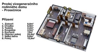 Prodej domu 266 m², Krhanice