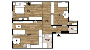 Pronájem bytu 3+kk v osobním vlastnictví 81 m², Plzeň