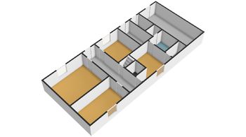 3D půdorys - Prodej domu 140 m², Záhoří