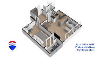 Prodej bytu 2+kk v osobním vlastnictví 45 m², Praha 4 - Modřany