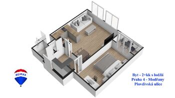 Prodej bytu 2+kk v osobním vlastnictví 45 m², Praha 4 - Modřany