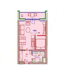 Pronájem bytu 1+kk v osobním vlastnictví 45 m², Plzeň