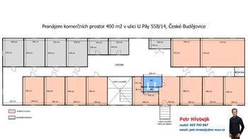 Pronájem kancelářských prostor 400 m², České Budějovice