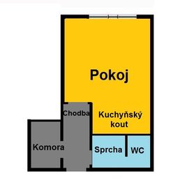 Prodej bytu 1+kk v družstevním vlastnictví 30 m², Poděbrady