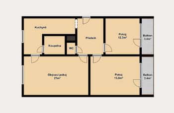 Prodej bytu 3+1 v osobním vlastnictví 76 m², Brno