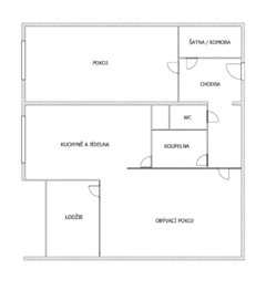 Pronájem bytu 2+1 v osobním vlastnictví 58 m², Praha 8 - Kobylisy