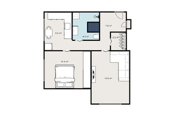 Prodej bytu 2+1 v osobním vlastnictví 60 m², Chomutov