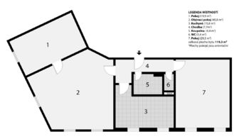 Prodej bytu 3+1 v osobním vlastnictví 119 m², Brno