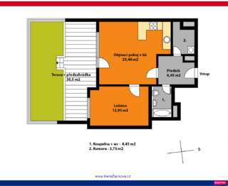 Pronájem bytu 2+kk v osobním vlastnictví 83 m², Praha 6 - Břevnov