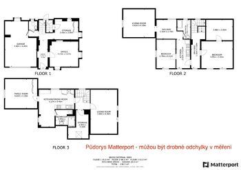 Půdorys Matterport - Prodej domu 236 m², Karlovy Vary