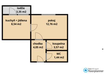 Prodej bytu 1+1 v osobním vlastnictví 36 m², Vladislav