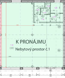 Pronájem nebytového prostoru č. 1. - Pronájem obchodních prostor 150 m², Brandýs nad Labem-Stará Boleslav